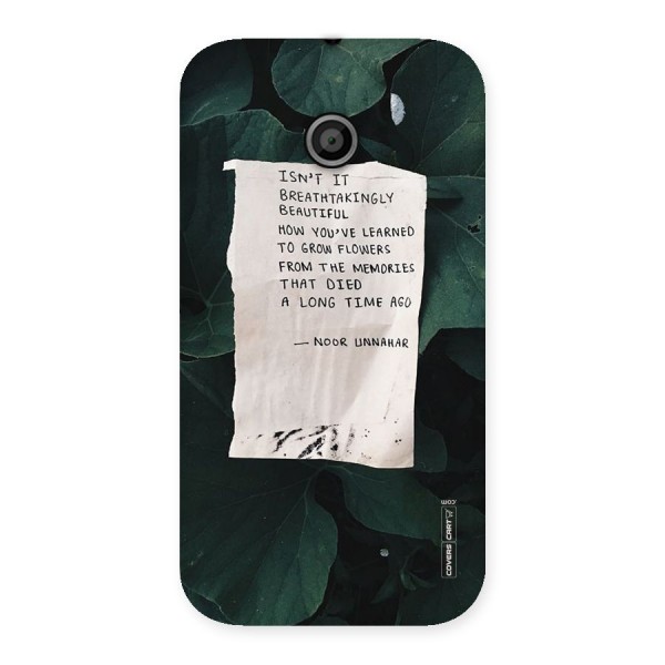 Memories Back Case for Moto E