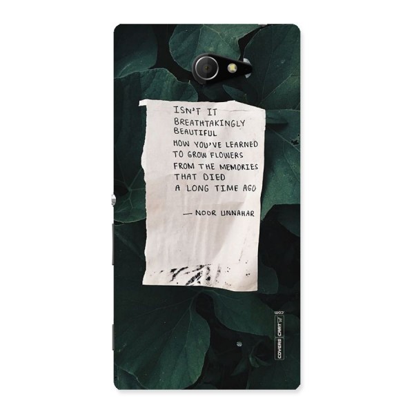 Memories Back Case for Sony Xperia M2