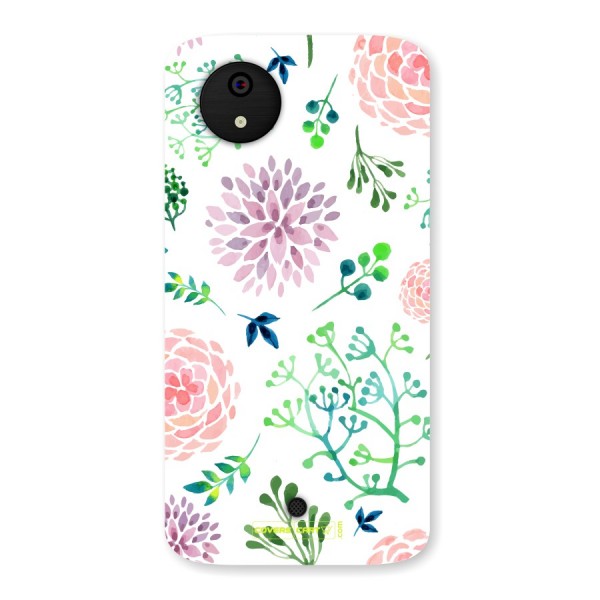 Fresh Floral Back Case for Micromax Canvas A1