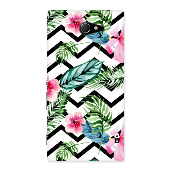 Modern Flowers Back Case for Sony Xperia M2