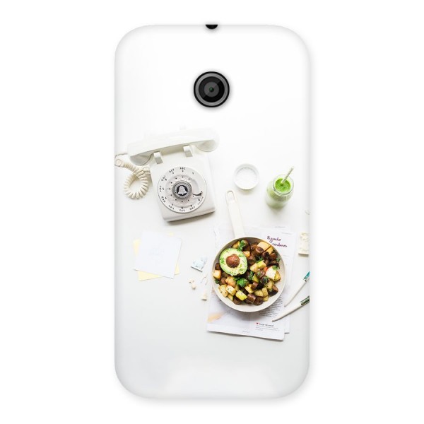 Morning Breakfast Back Case for Moto E