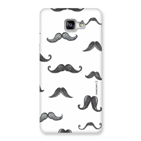 Moustache Pattern (Black) Back Case for Galaxy A9