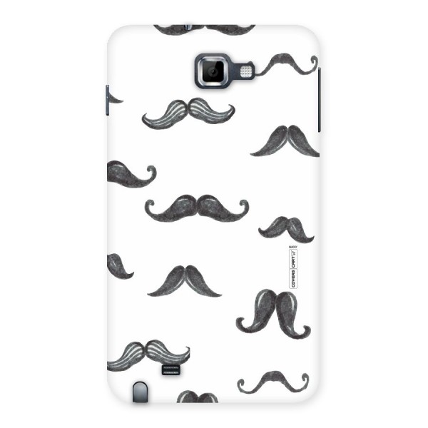 Moustache Pattern (Black) Back Case for Galaxy Note