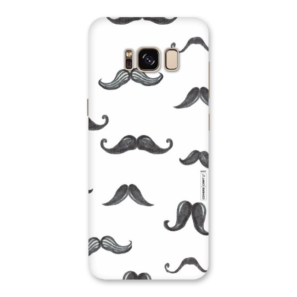 Moustache Pattern (Black) Back Case for Galaxy S8