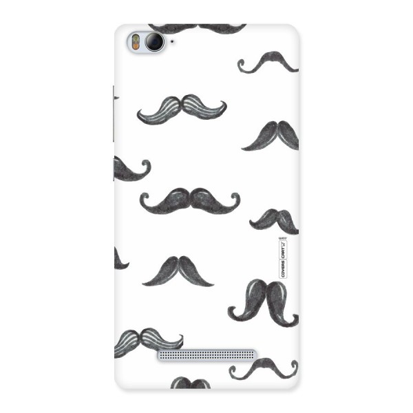 Moustache Pattern (Black) Back Case for Xiaomi Mi4i