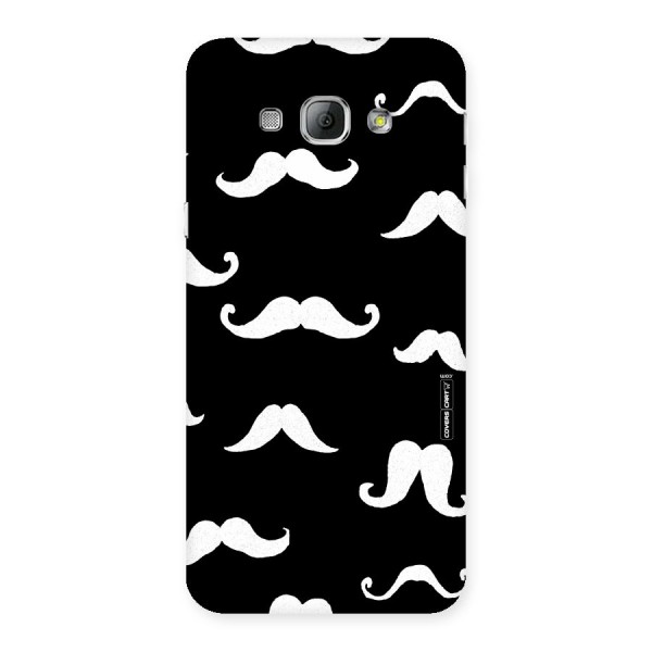 Moustache Pattern (White) Back Case for Galaxy A8