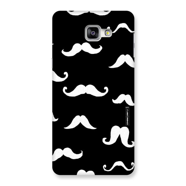 Moustache Pattern (White) Back Case for Galaxy A9