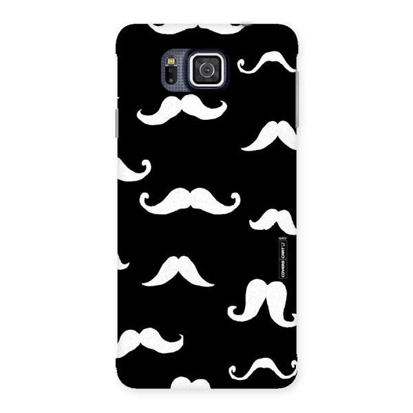 Moustache Pattern (White) Back Case for Galaxy Alpha