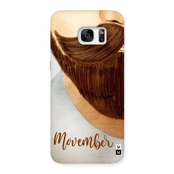 Movember Moustache Back Case for Galaxy S7 Edge