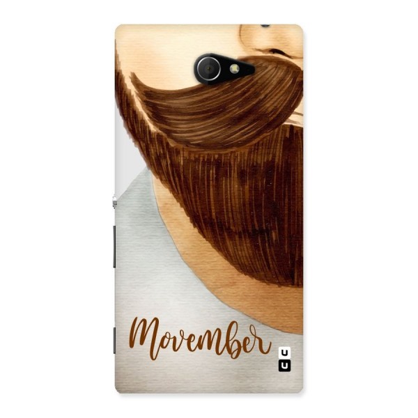 Movember Moustache Back Case for Sony Xperia M2