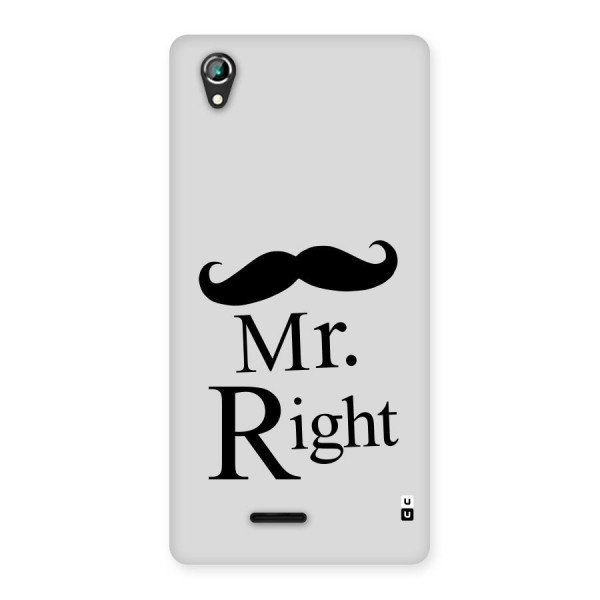 Mr. Right. Back Case for Lava Iris 800