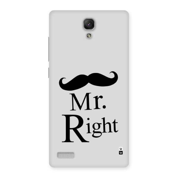 Mr. Right. Back Case for Redmi Note