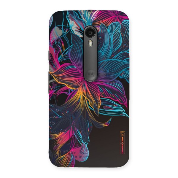 Multi-Colour Flowers Back Case for Moto G3