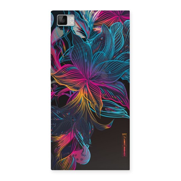 Multi-Colour Flowers Back Case for Xiaomi Mi3