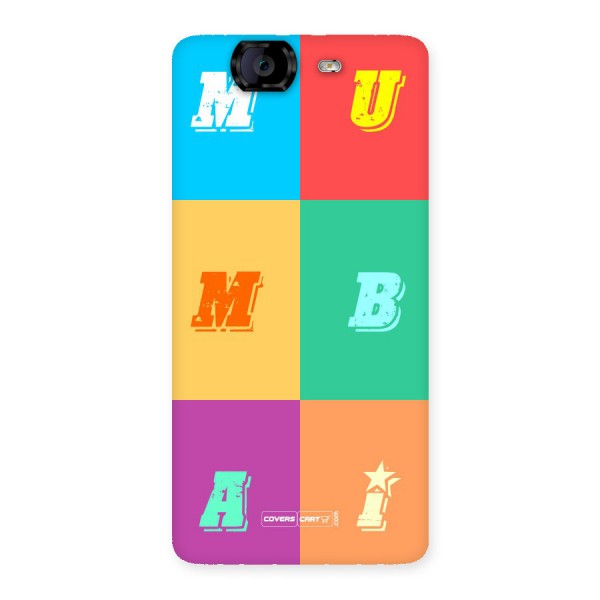 Mumbai Alphabets Back Case for Canvas Knight A350