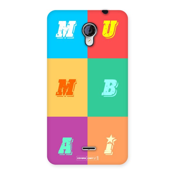 Mumbai Alphabets Back Case for Micromax Unite 2 A106