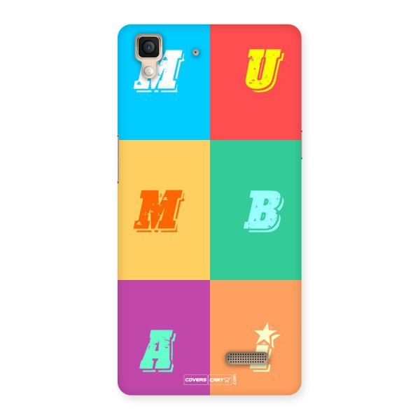 Mumbai Alphabets Back Case for Oppo R7