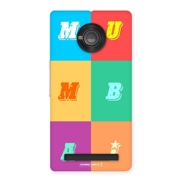 Mumbai Alphabets Back Case for Yu Yuphoria