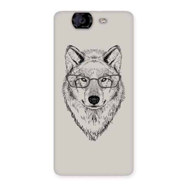 Nerdy Wolf Back Case for Canvas Knight A350