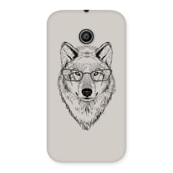 Nerdy Wolf Back Case for Moto E