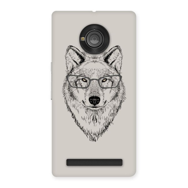 Nerdy Wolf Back Case for Yu Yuphoria