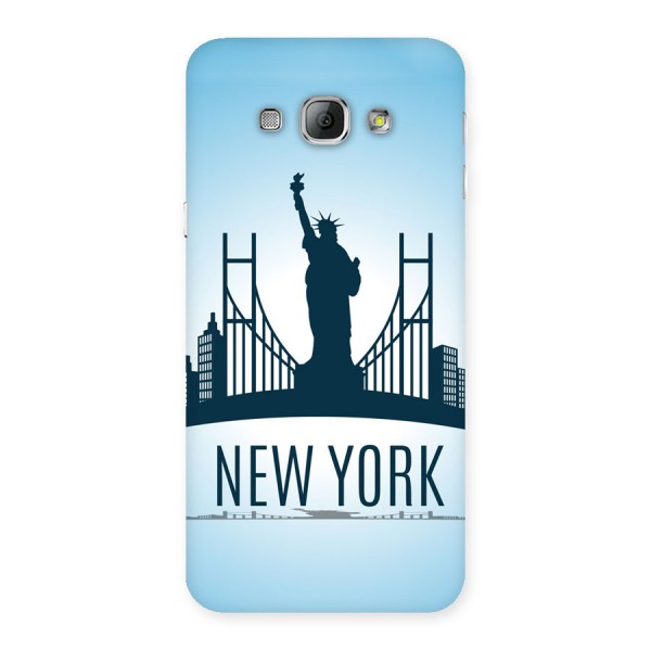 New York Skyline Back Case for Galaxy A8