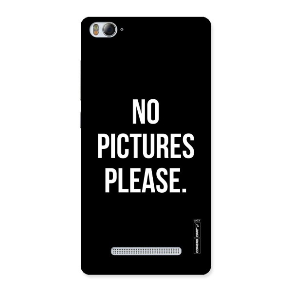 No Pictures Please Back Case for Xiaomi Mi4i