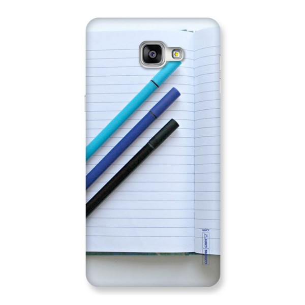 Notebook And Pens Back Case for Galaxy A9