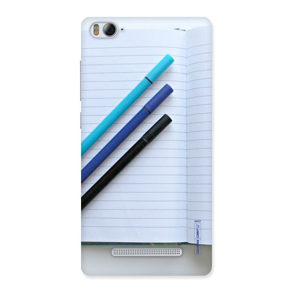 Notebook And Pens Back Case for Xiaomi Mi4i