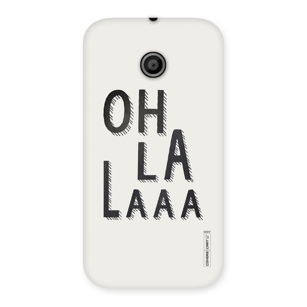 Oh La La Back Case for Moto E