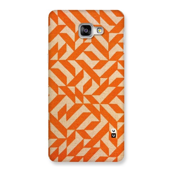 Orange Beige Pattern Back Case for Galaxy A9