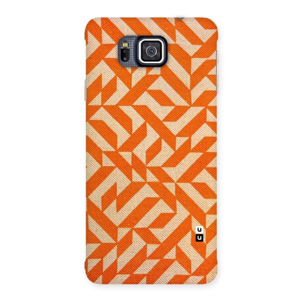 Orange Beige Pattern Back Case for Galaxy Alpha