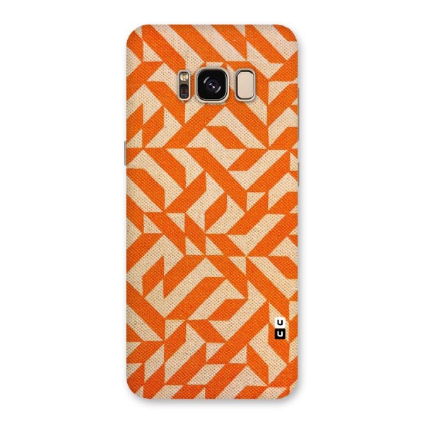 Orange Beige Pattern Back Case for Galaxy S8