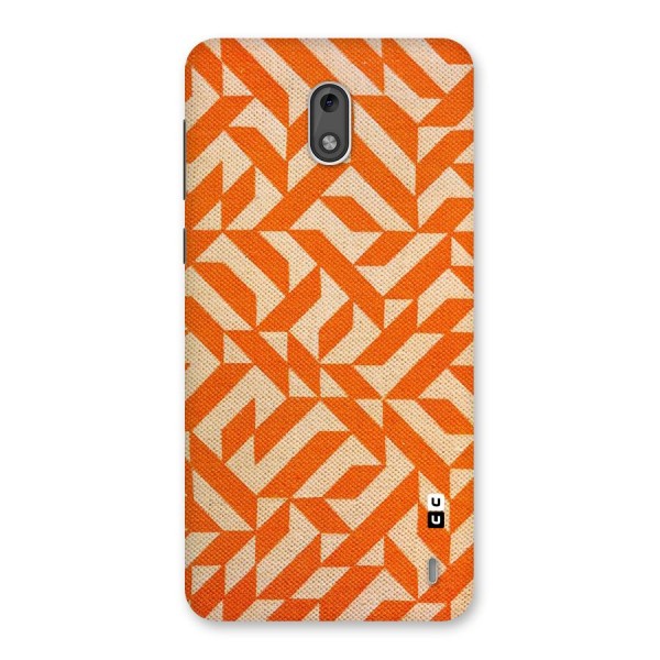 Orange Beige Pattern Back Case for Nokia 2