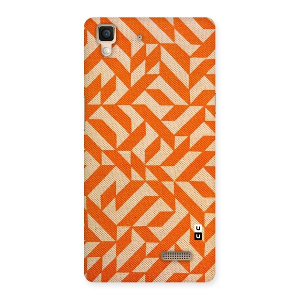 Orange Beige Pattern Back Case for Oppo R7