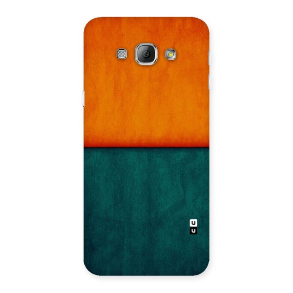 Orange Green Shade Back Case for Galaxy A8