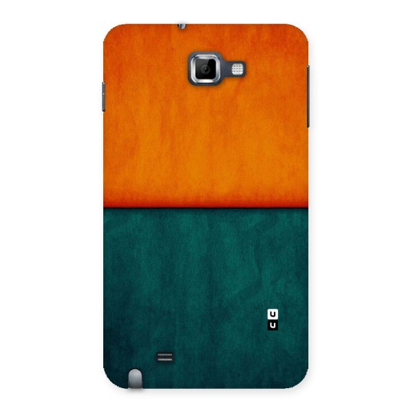 Orange Green Shade Back Case for Galaxy Note