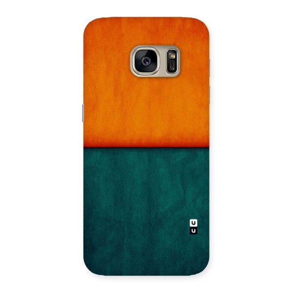 Orange Green Shade Back Case for Galaxy S7