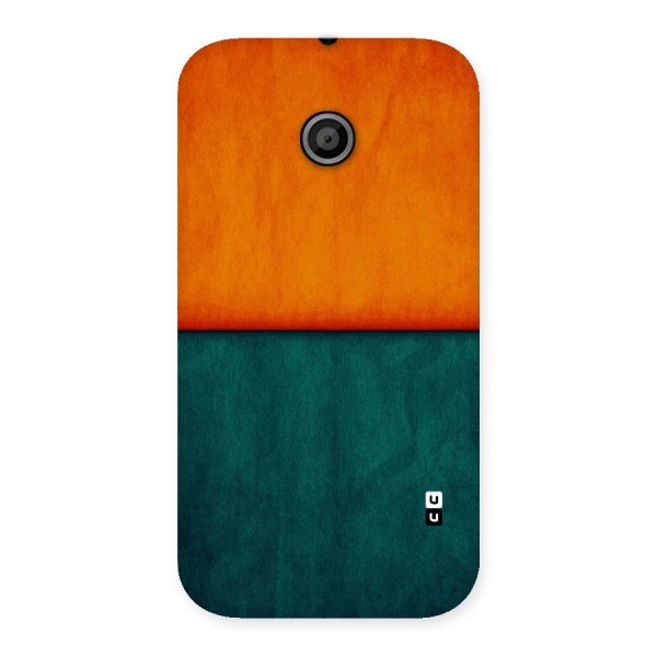 Orange Green Shade Back Case for Moto E