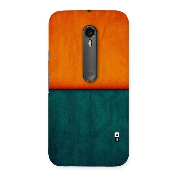 Orange Green Shade Back Case for Moto G3