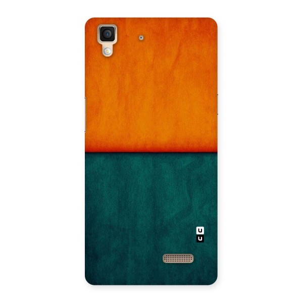 Orange Green Shade Back Case for Oppo R7