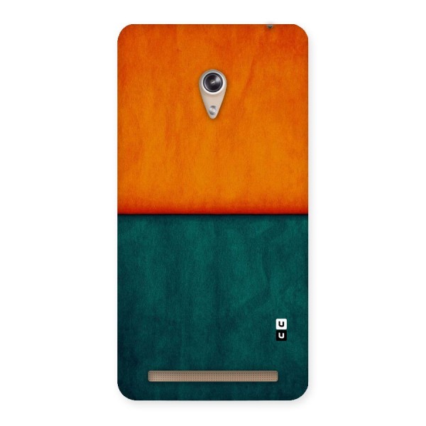 Orange Green Shade Back Case for Zenfone 6