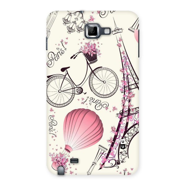 Paris Clipart Back Case for Galaxy Note