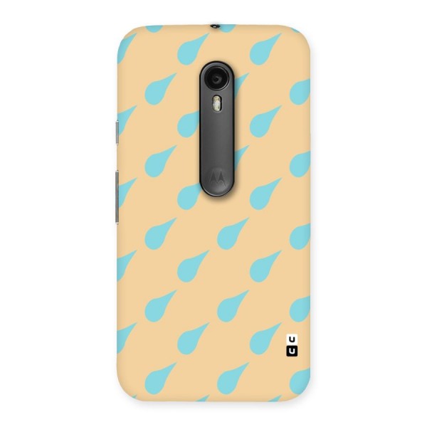 Pastel Orange Drops Back Case for Moto G3