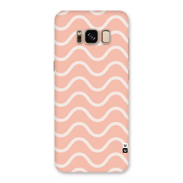 Pastel Peach Waves Back Case for Galaxy S8