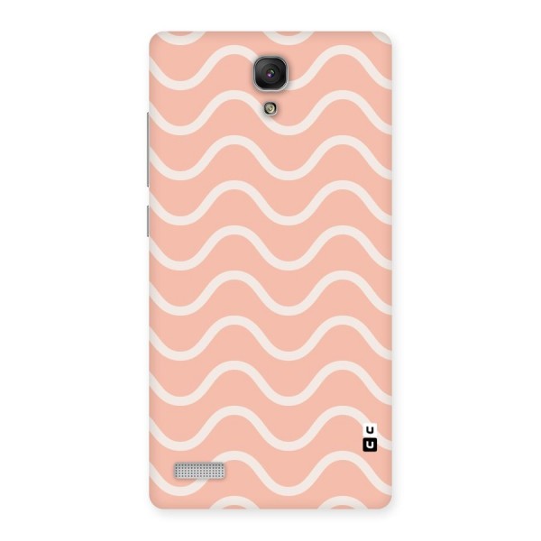 Pastel Peach Waves Back Case for Redmi Note