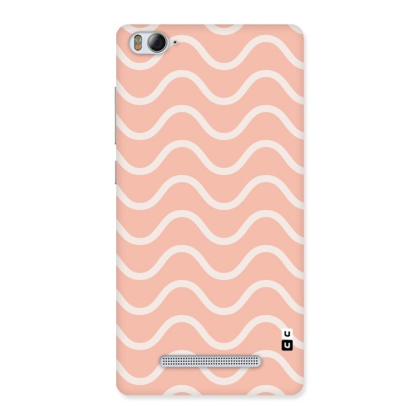 Pastel Peach Waves Back Case for Xiaomi Mi4i