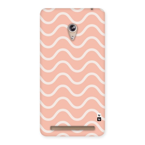 Pastel Peach Waves Back Case for Zenfone 6