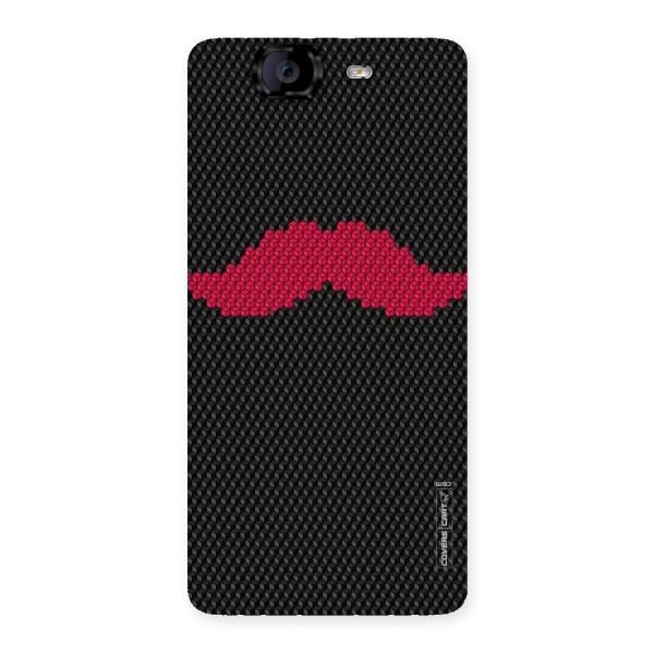 Pink Moustache Back Case for Canvas Knight A350