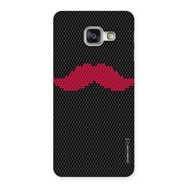 Pink Moustache Back Case for Galaxy A3 2016